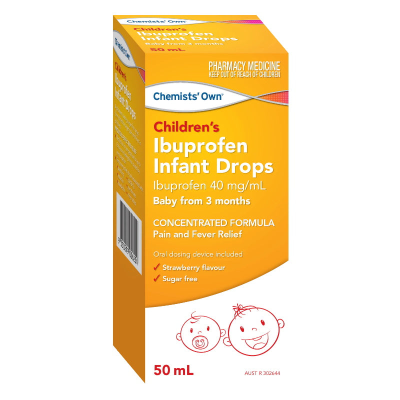 Chemists Own Childrens Ibuprofen 3 Months+ Infant Drops 50mL