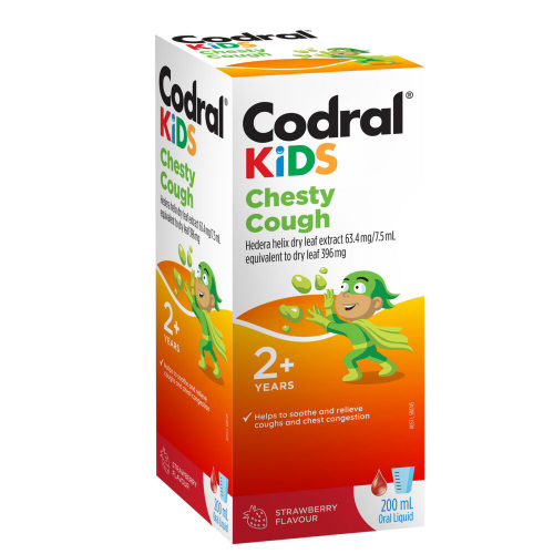 CODRAL® Kids Chesty Cough Strawberry Flavour 200mL