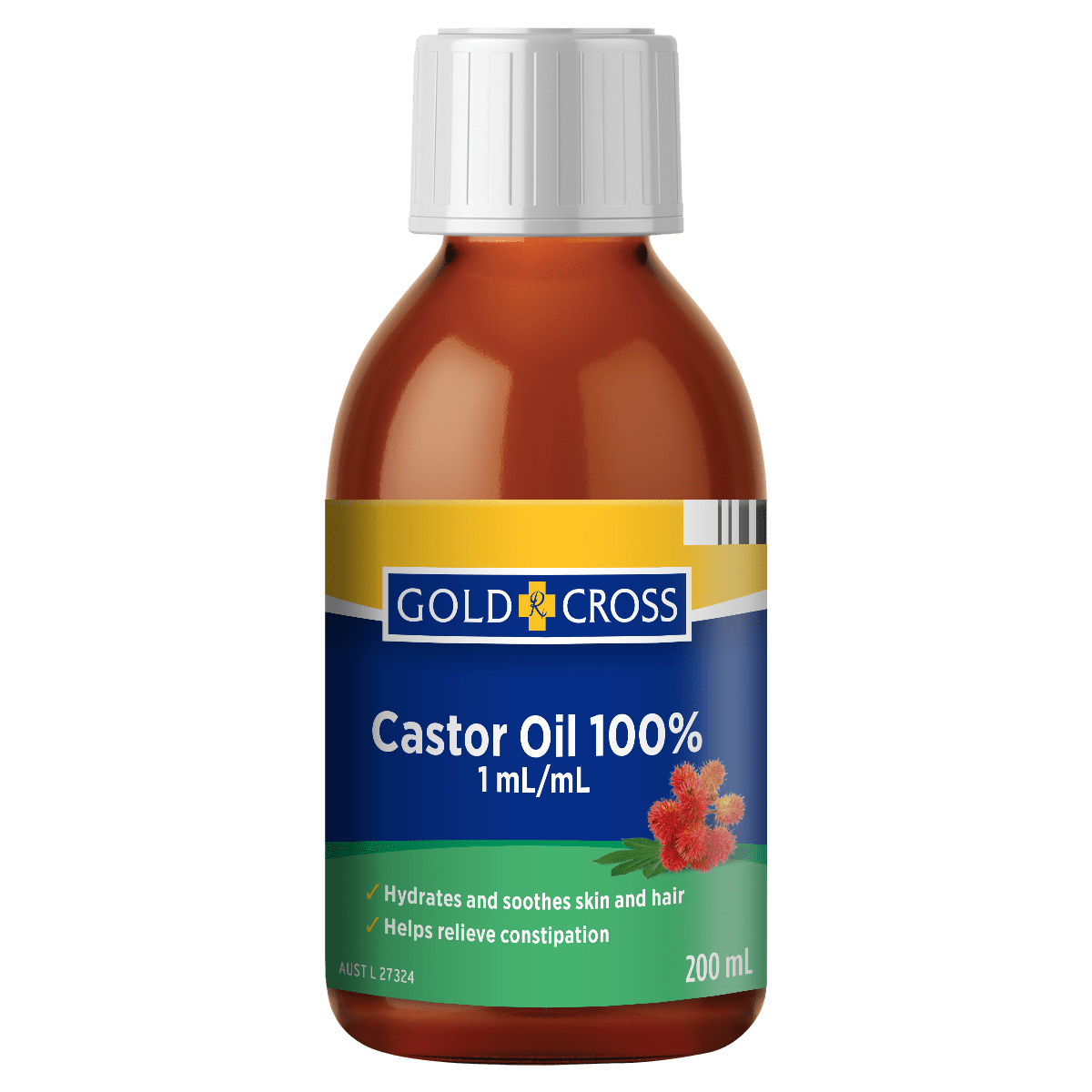 Gold Cross Castor Oil 200mL