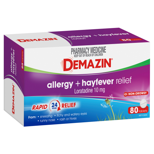 Demazin Allergy + Hayfever Relief Non-Drowsy 80 Tablets