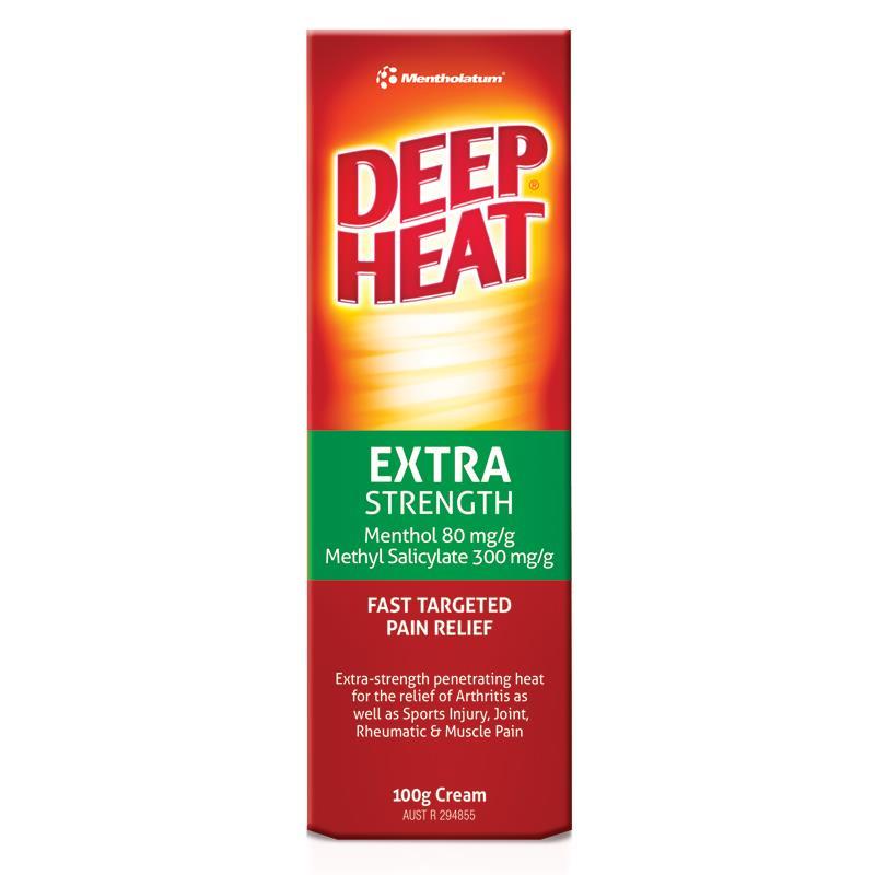 Deep Heat Extra Strength Pain Relief Cream 100g