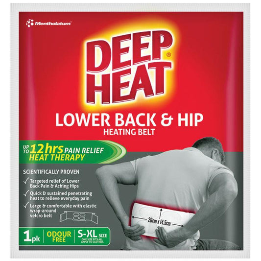 Deep Heat Lower Back & Hip Heating Belt 1 Pack