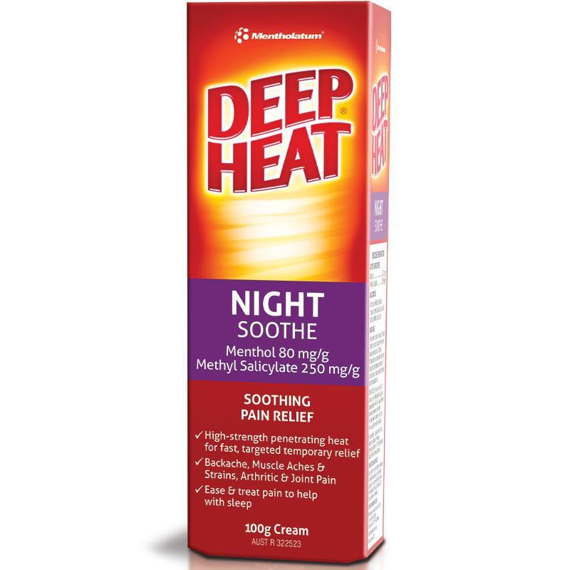 Deep Heat Night Soothe Pain Relief Cream 100g