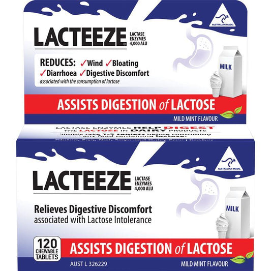 Lacteeze Chewable Tablets 120