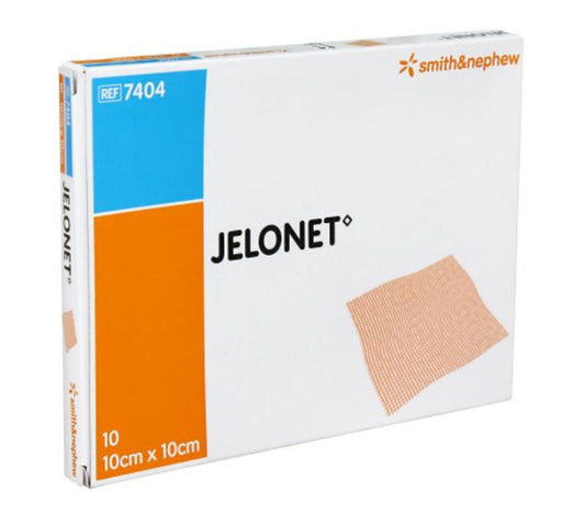 Jelonet Paraffin Gauze Dressing 10cm x 10cm 10 Pack