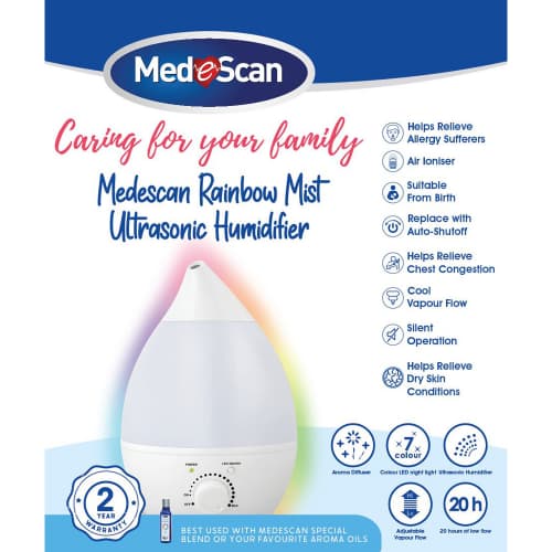 Medescan Rainbow Mist Humidifier