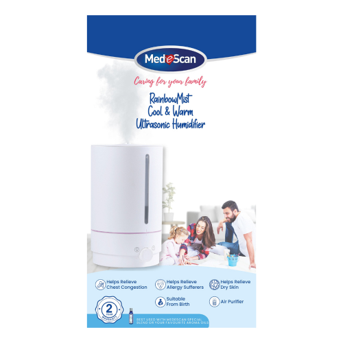 Medescan RainbowMist Cool & Warm Ultrasonic Humidifier