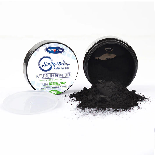 Medescan Smile-brite Teeth Whitening Mint Activated Charcoal Powder