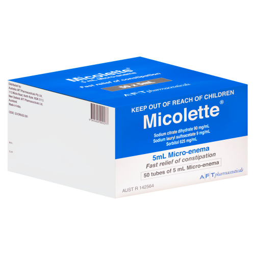 Micolette Micro-Enema 5mL 50 Tubes