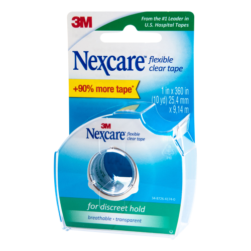 Nexcare Flex Clear Tape Dispenser 25mm x 9.14m