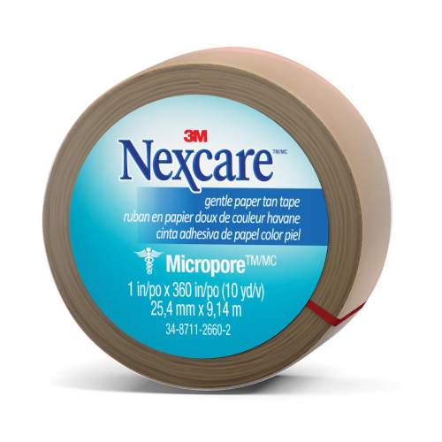 Nexcare Papertape 2.54cm x 9.1m Tan