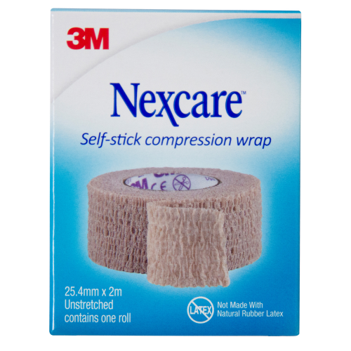 Nexcare Self Stick Compression Wrap 25mm x 2m