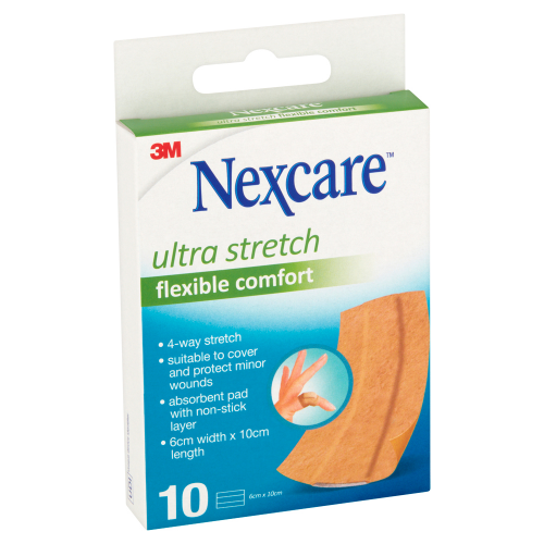 Nexcare Ultra Stretch Flex Comfort 6x10cm 10Pack