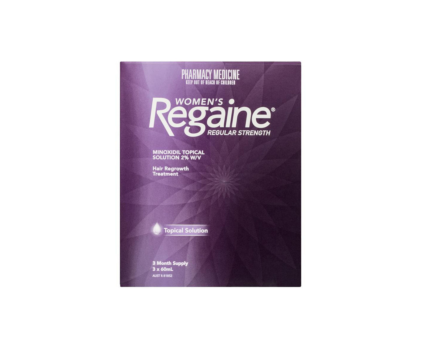 Regaine Women's Regular Strength Hair Loss Treatment 60ml X 3 Pack