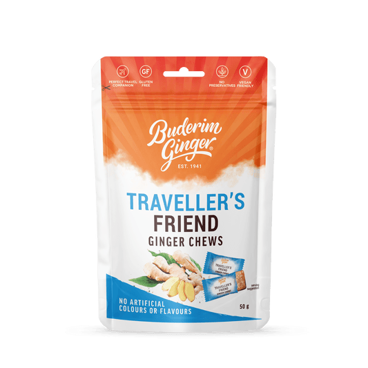 Buderim Natural Travel Friend Chews 50g 12