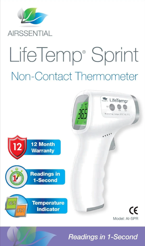 Airssential Lifetemp Sprint Non-Contact Thermometer