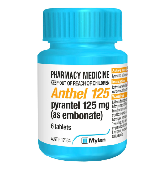 Anthel 125mg Tablets 6