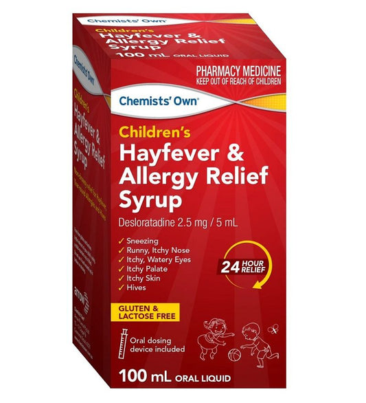 Chemists Own Childrens Hayfever & Allergy Relief Syrup 100mL