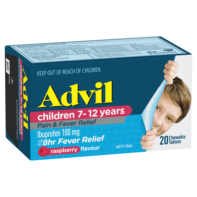 Advil Children 7-12 Years Chewable Tablets 20