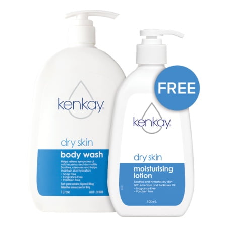 Kenkay Body Wash 1L & Moisturising Lotion 500mL