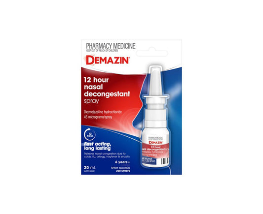 Demazin 12 hour Nasal Decongestant Spray 20mL