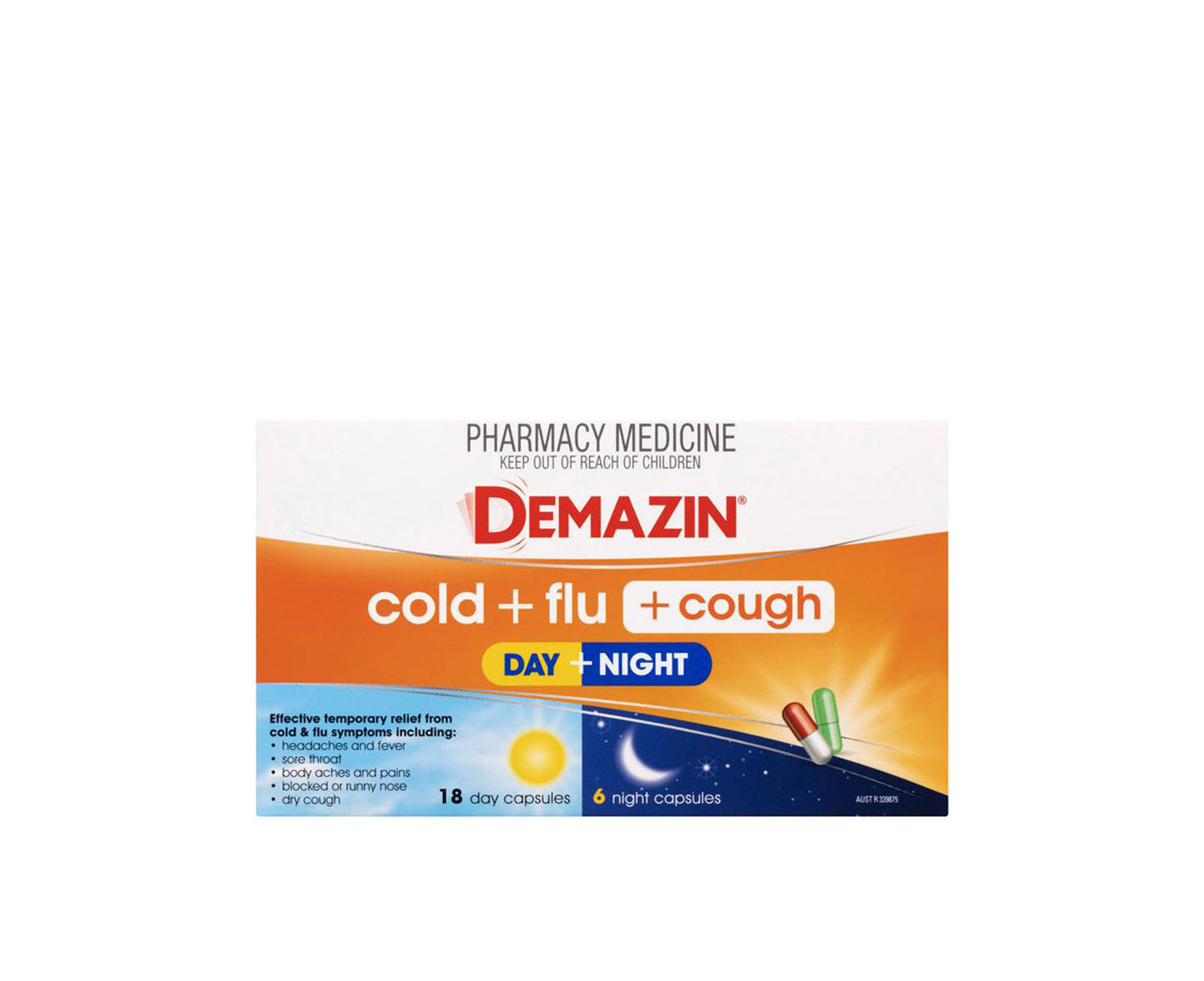 Demazin Cold + Flu + Cough Day & Night 24 Capsules