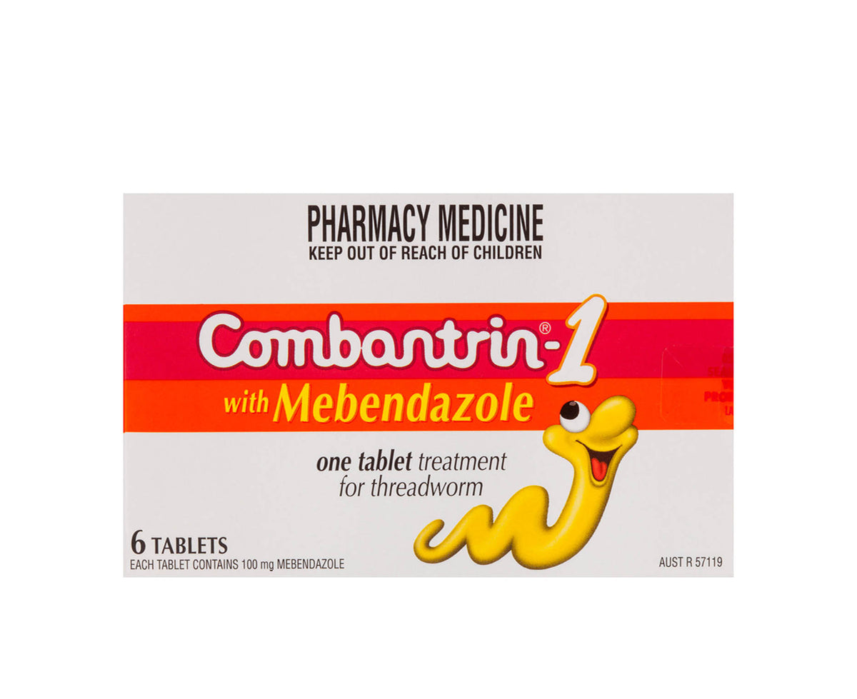 Combitrin Combantrin 1 Tablets 6 | Zenith Pharmacy Australia