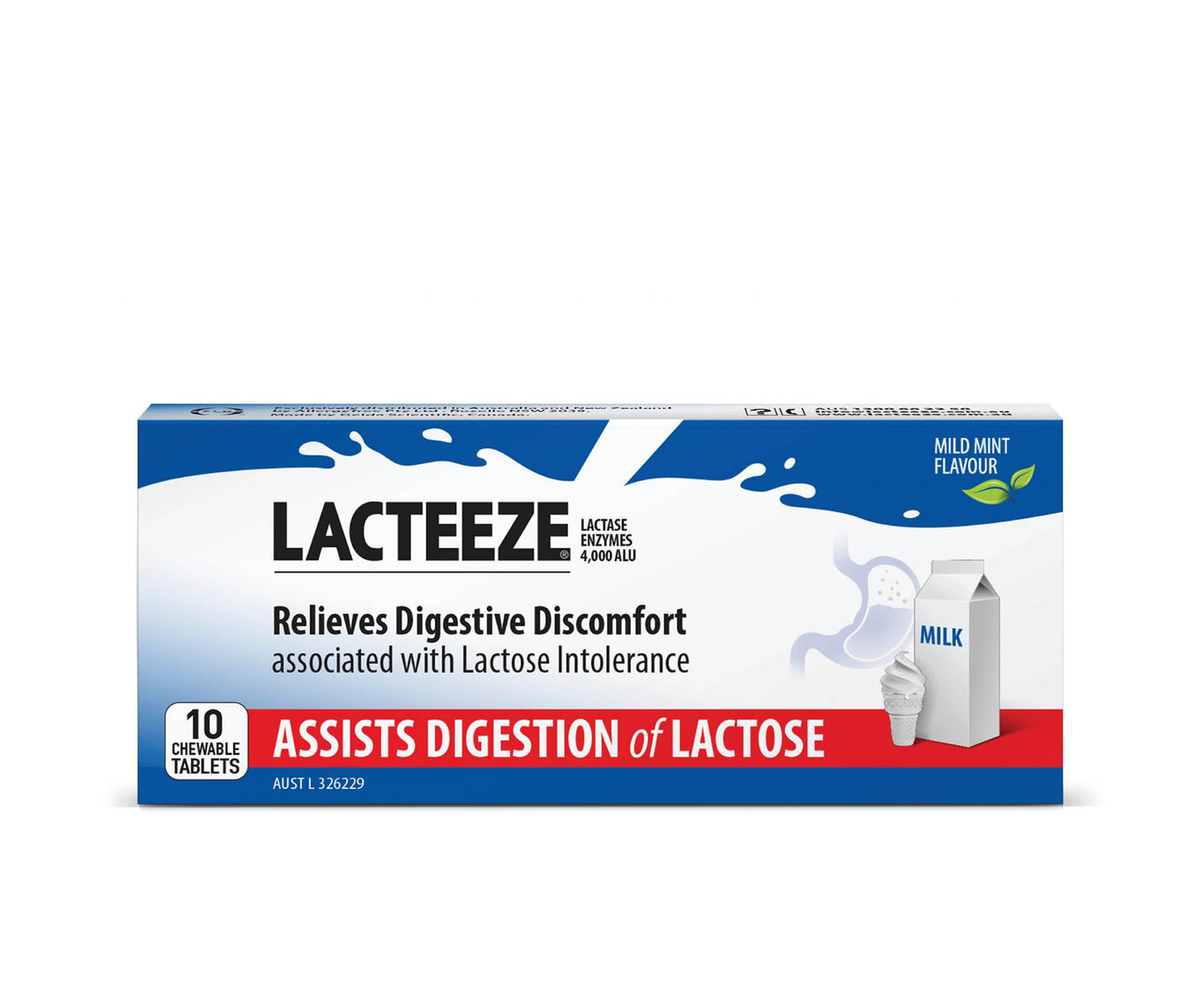 Lacteeze Chewable Tablets 10