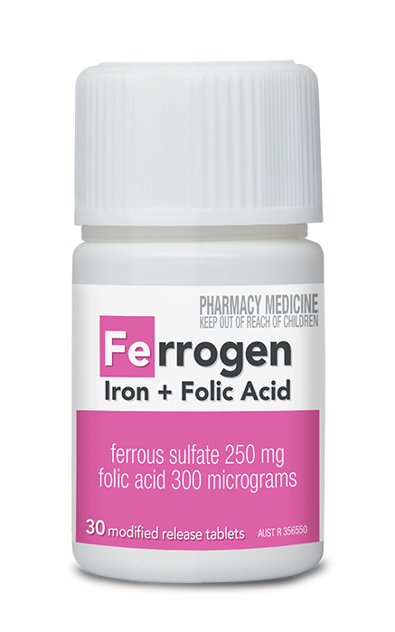 Ferrogen Iron + Folic Acid MR Tablets 30
