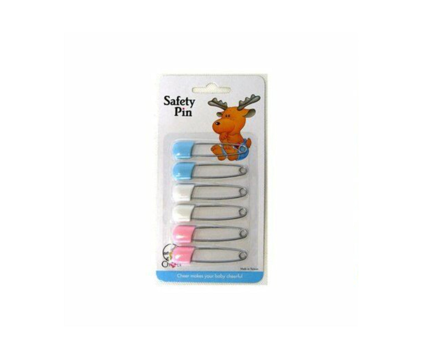 Cheer Baby Diaper Pin 6 Pack