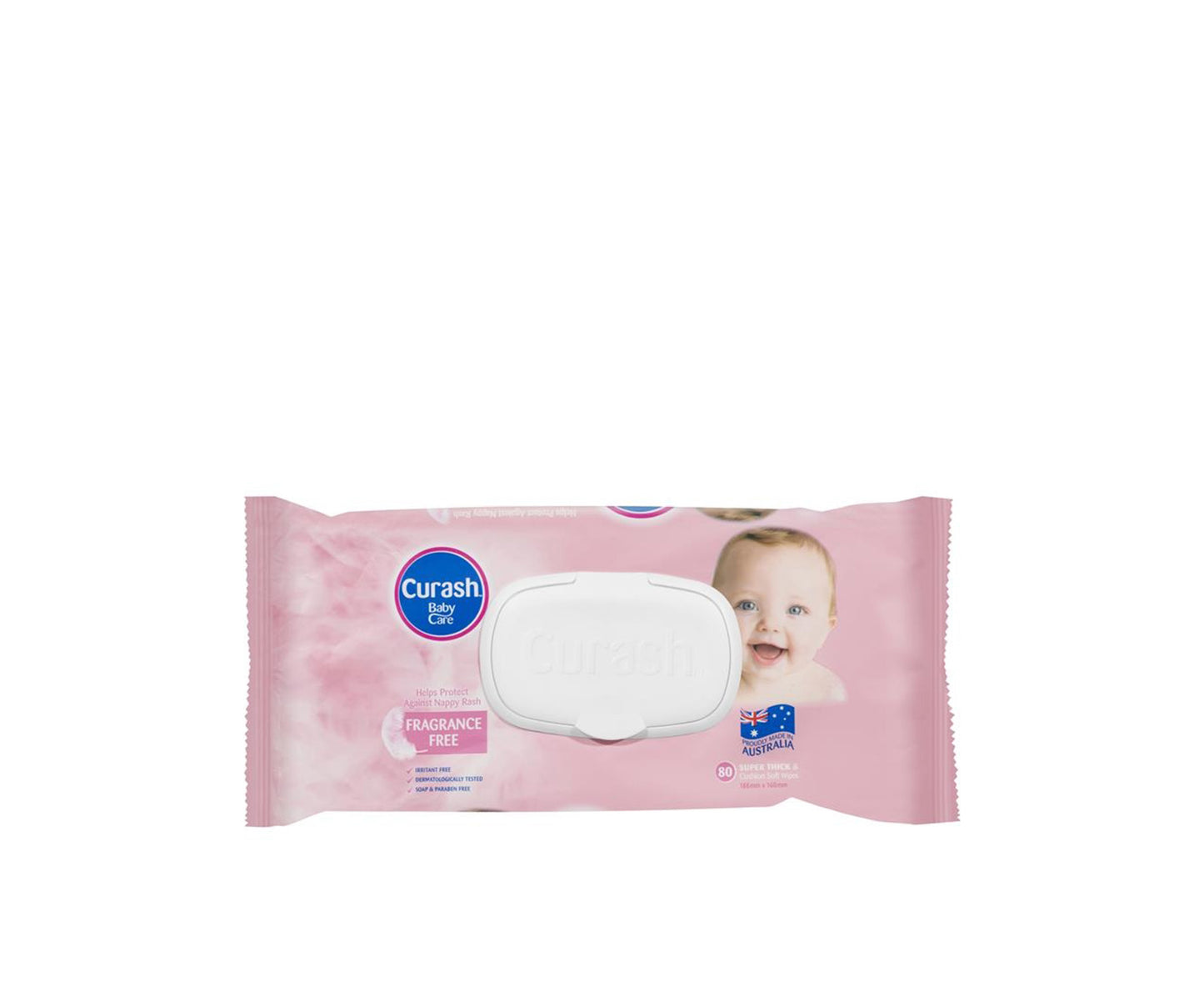 Curash Baby Wipes Unscented 80 Pack