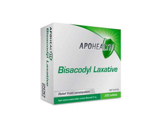 Apohealth Bisacodyl 5mg Laxative Tablets 200