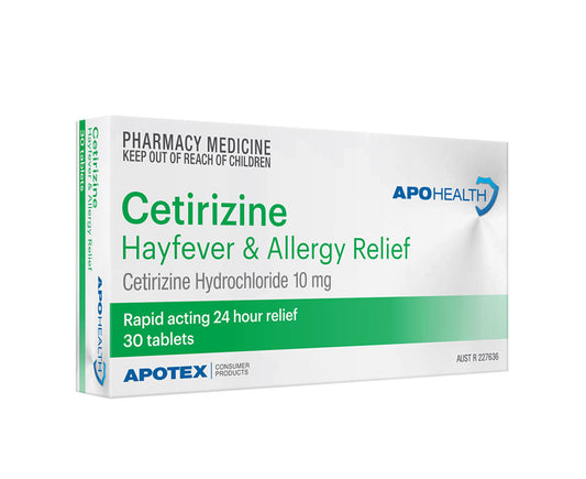 APH Cetirizine Hayfever & Allergy Tablets 30