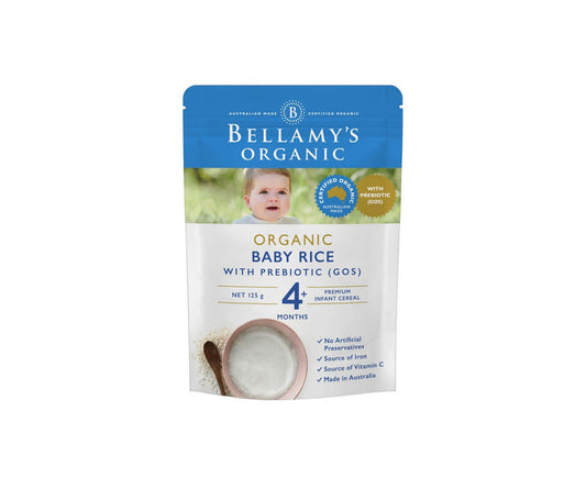 Bellamy's Organic Baby Rice with Prebiotic 125g