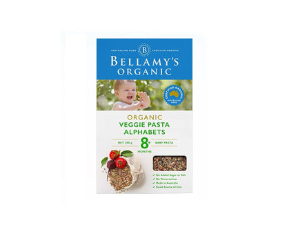 Bellamy's Organic Veggie Pasta Alphabets