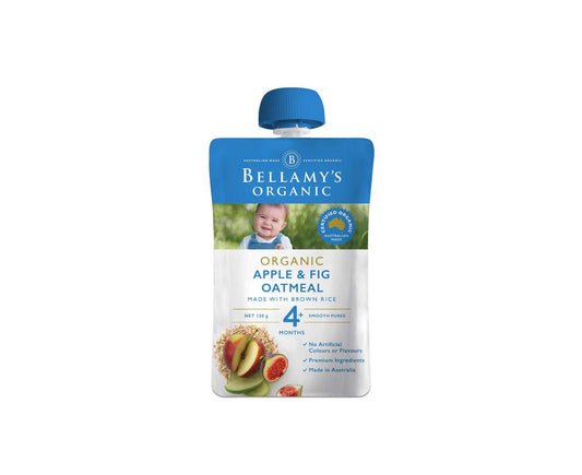 Bellamy's Organic Apple & Fig Oatmeal 120g