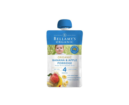 Bellamy's Organic Banana & Apple Porridge 120g