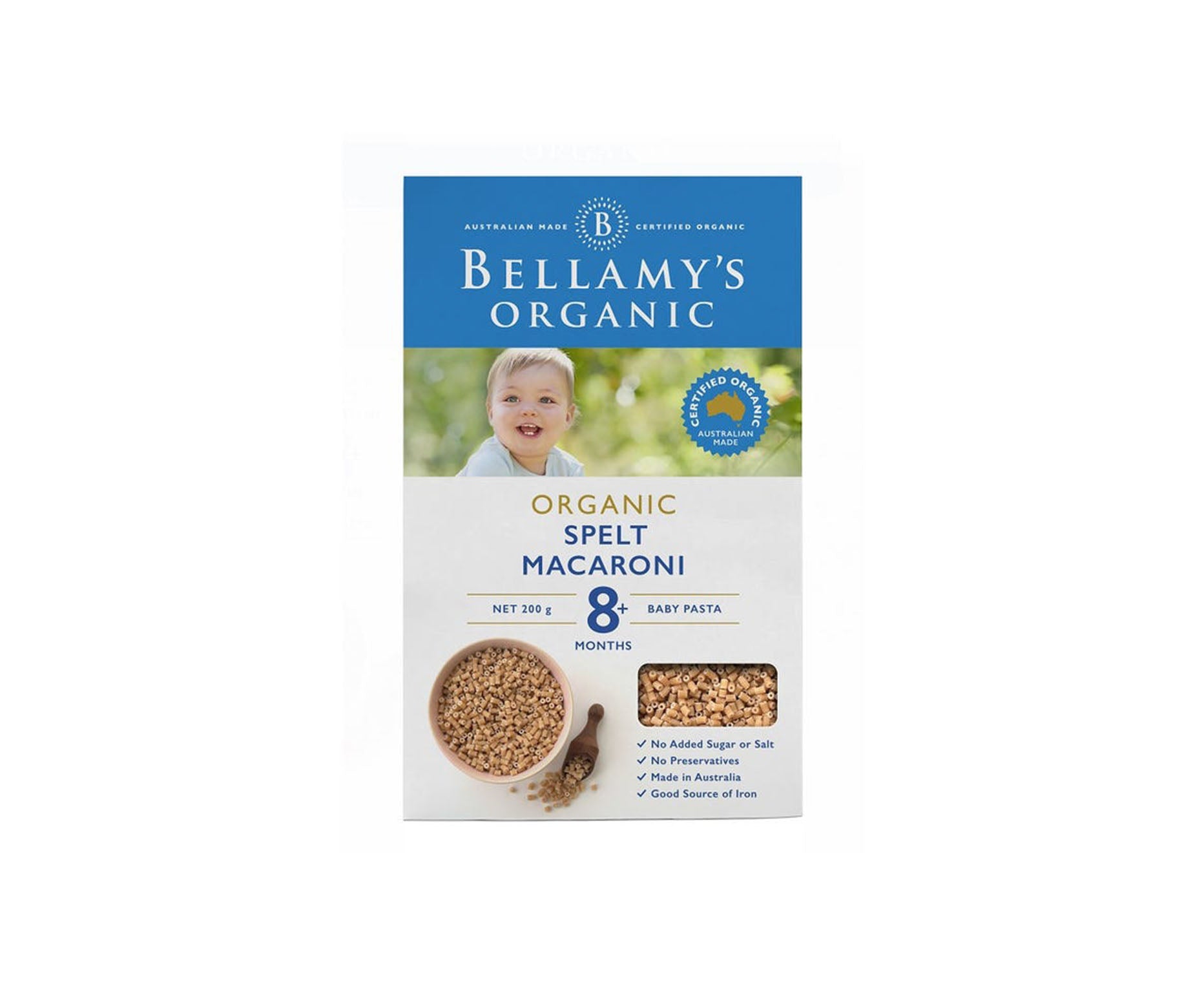 Bellamy's Organic Spelt Macaroni 200g