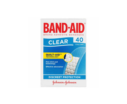 Band Aid Clear Strips 40