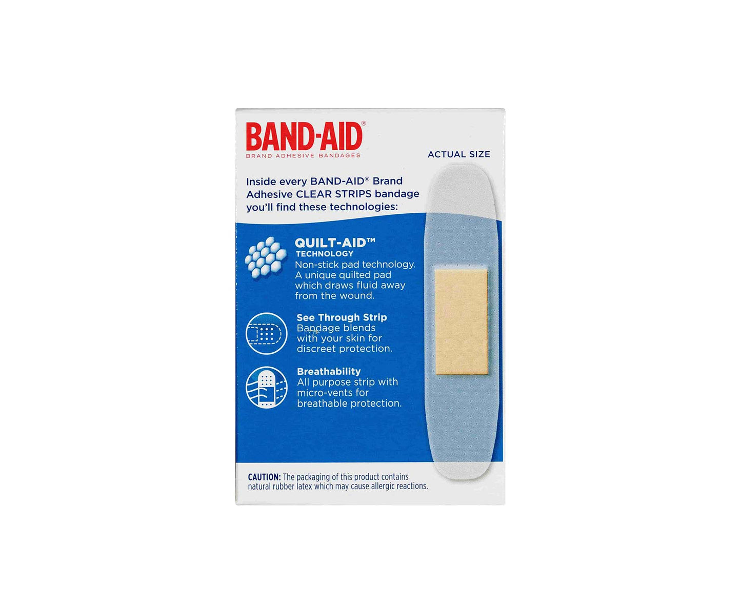 Band Aid Clear Strips 40