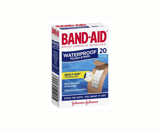 Band-Aid Waterproof Tough-Strips 20 Strips