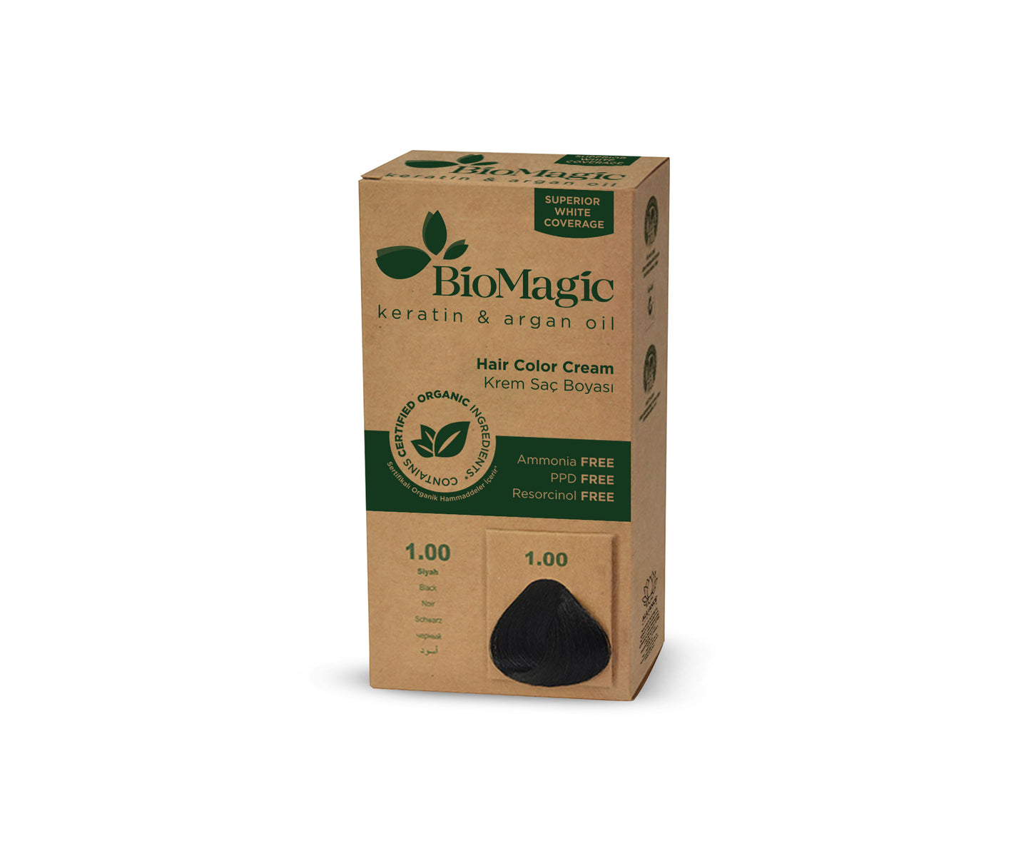 BioMagic Hair Colour Cream 1.00 Black