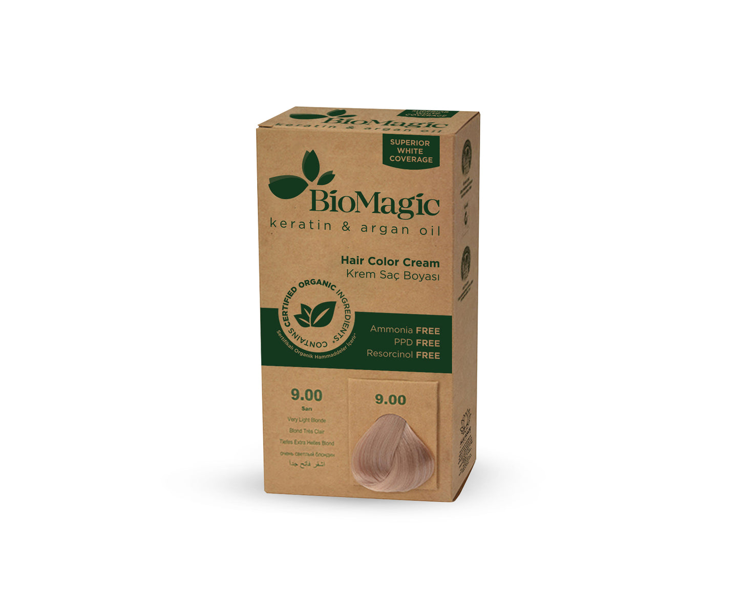 BioMagic Hair Colour Cream 9.00 Very Light Blonde