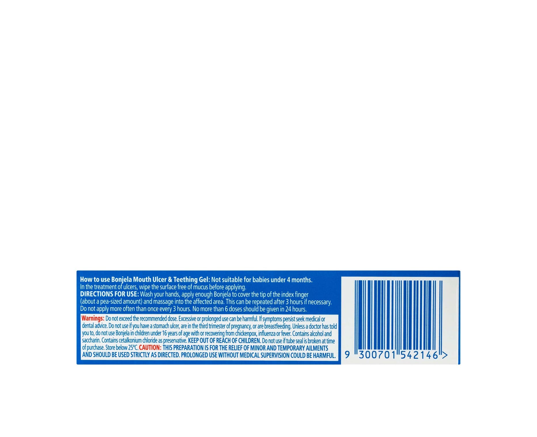 Bonjela Mouth Ulcer & Teething Gel 15g