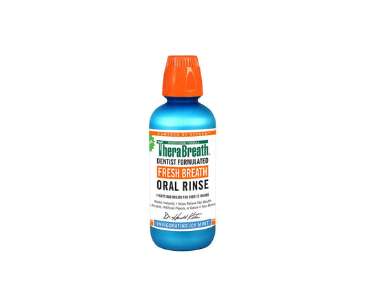 Brauer TheraBreath Invigorating Icy Mint Oral Rinse 473mL