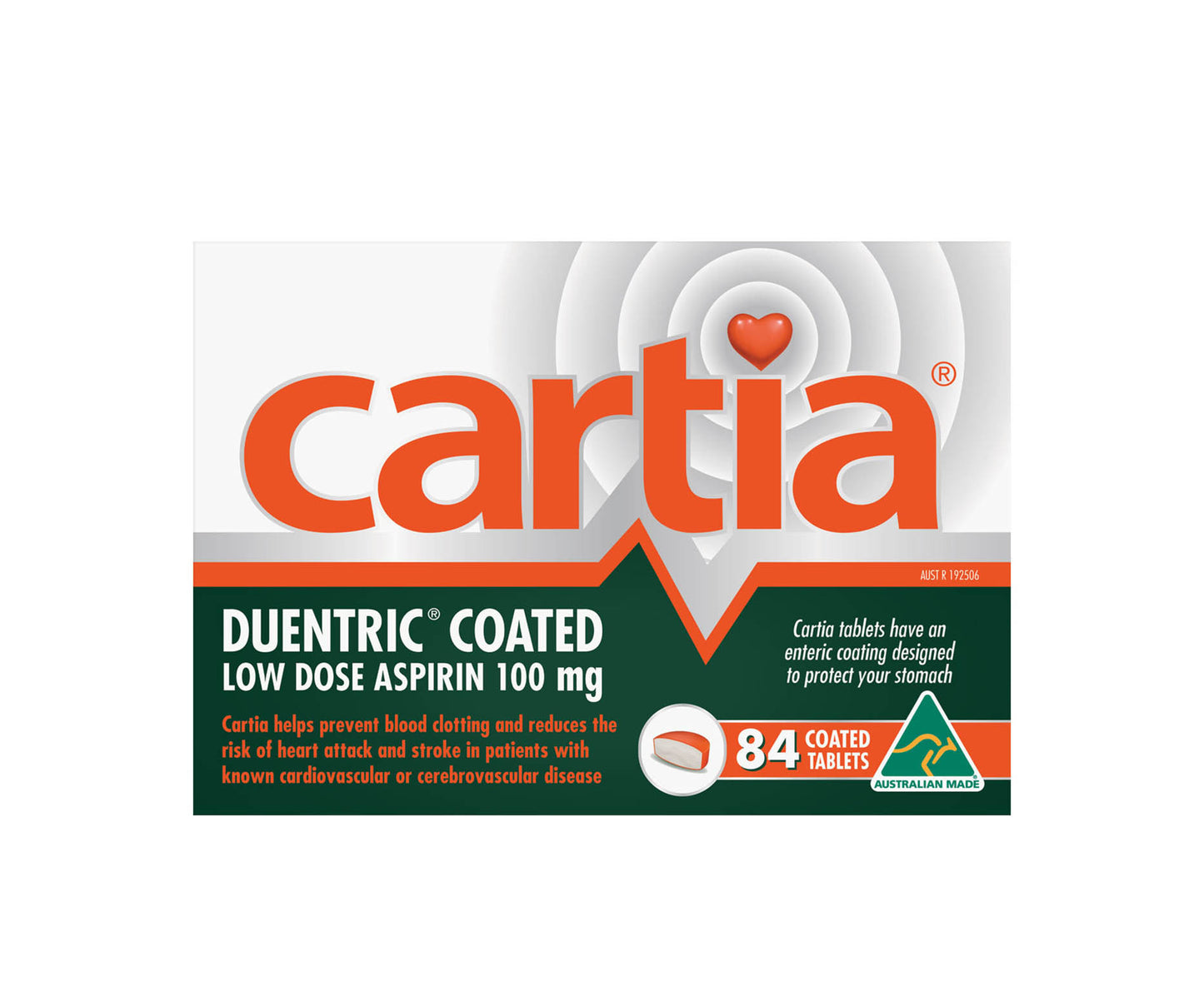 Cartia 100mg Tablets 84