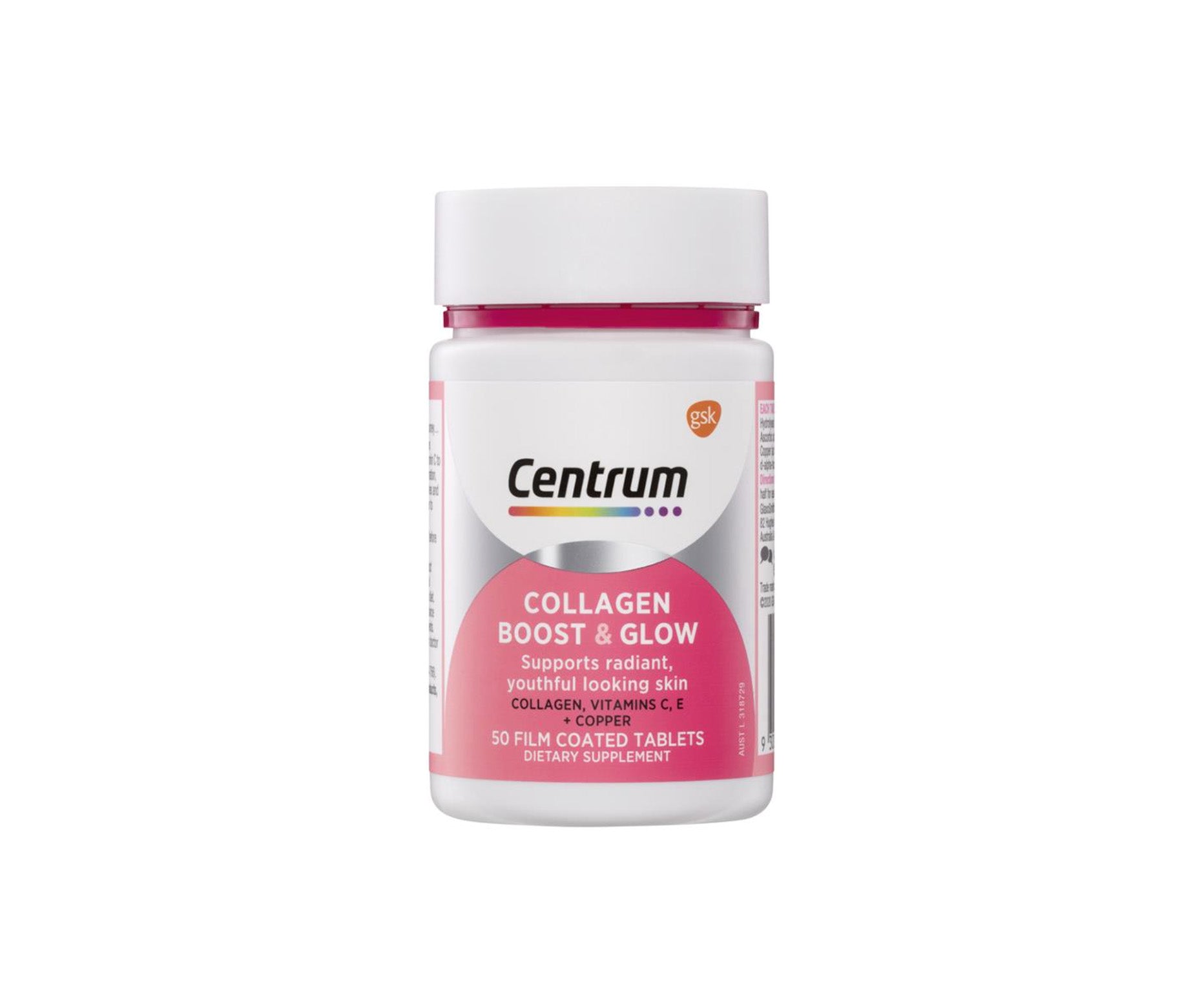 Centrum Collagen Boost & Glow Tablets 50