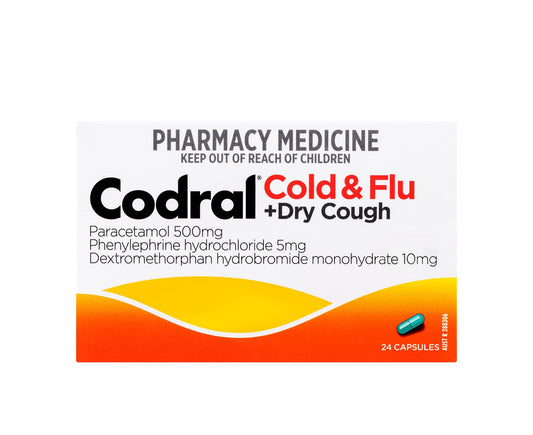 Codral Cold and Flu & Dry Cough Capsules 24