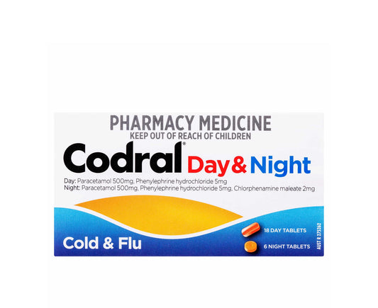 Codral PE Day and Night Cold and Flu Tablets 24