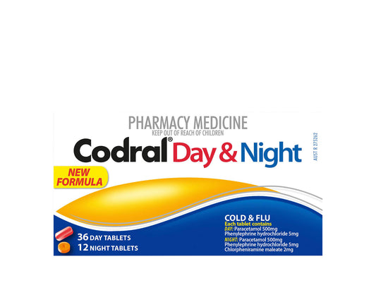 Codral PE Day and Night Cold and Flu Tablets 48